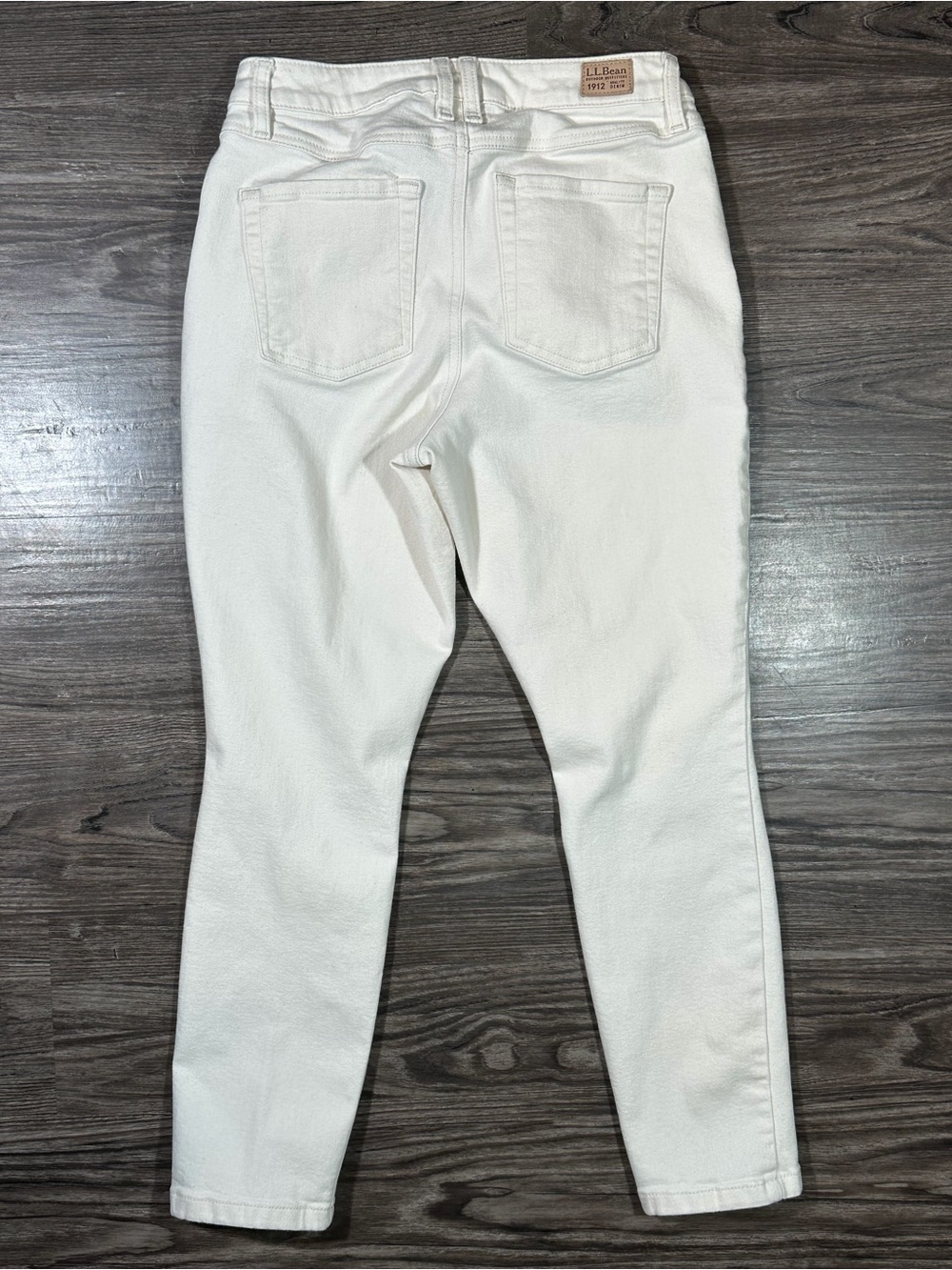 L.L. BEAN BEANFLEX Slim Leg Classic Fit Natural Tencel Lyocell Jeans 6 Petite - Picture 8 of 13